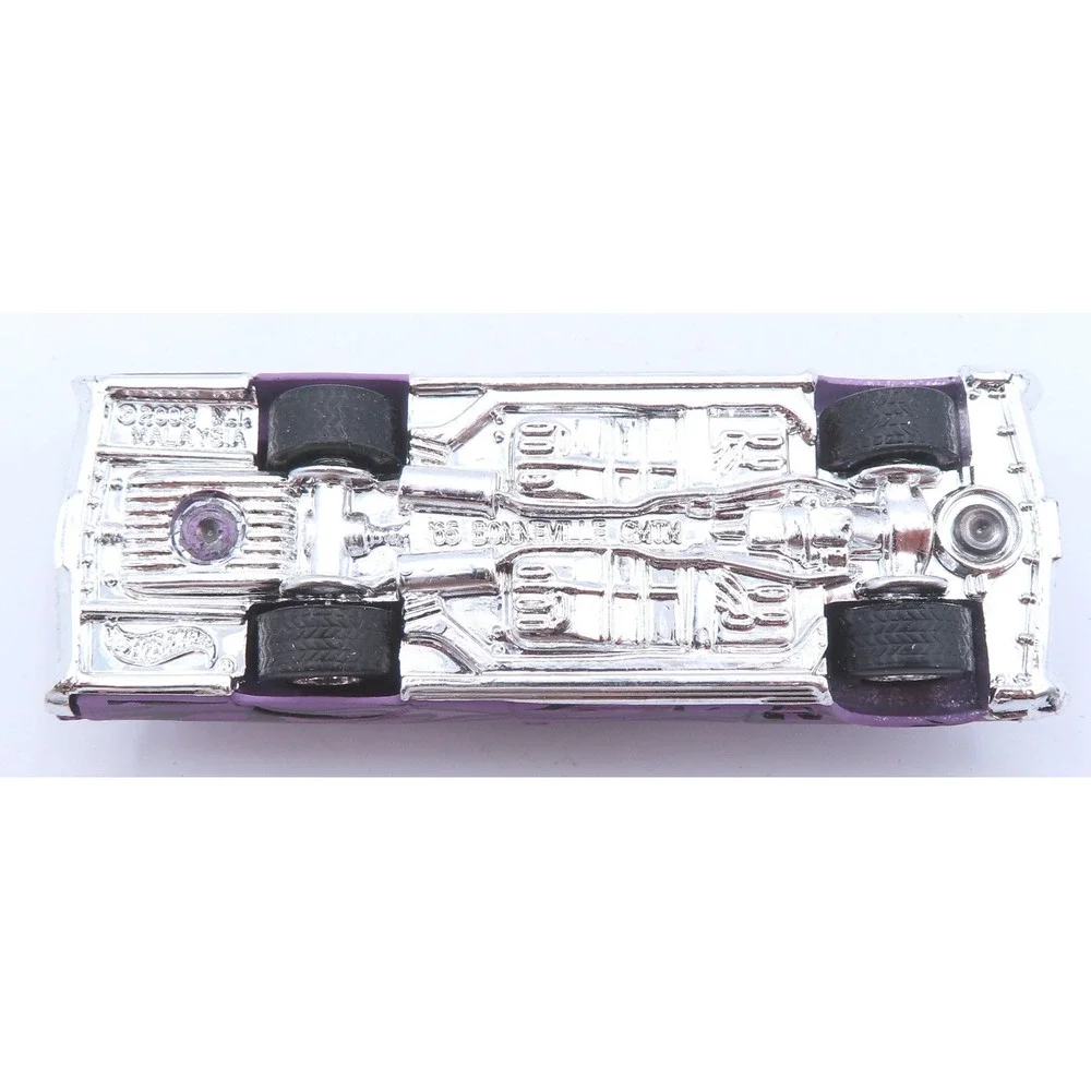 Hot Wheels 2004 Treasure Hunt 65 Bonneville Purple Matte Flames Real Riders 1:64